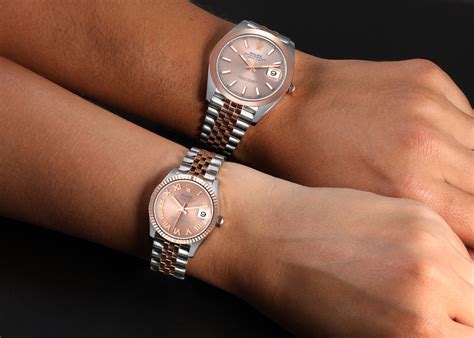 rolex his and hers watch set|his and her platinum watches.